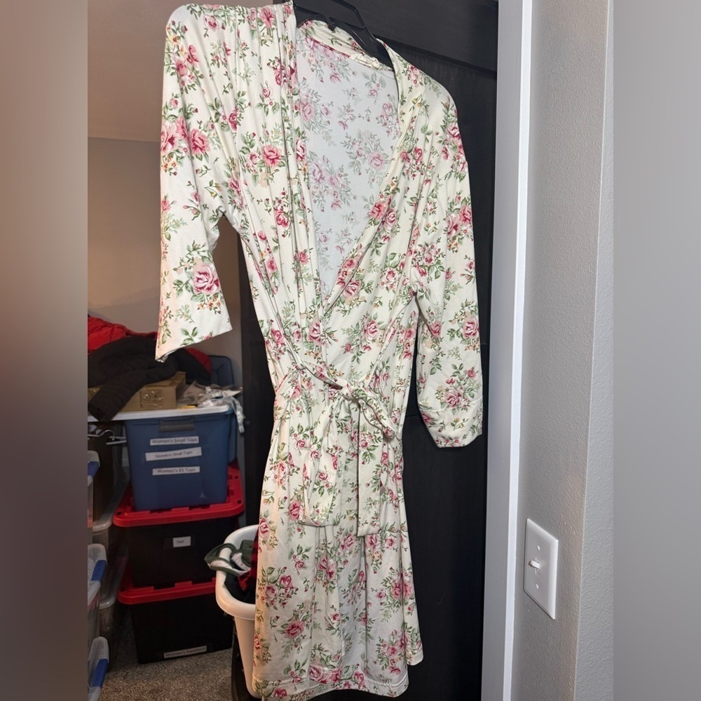 Floral Print Women's Robe - One size - Picture 11 of 11